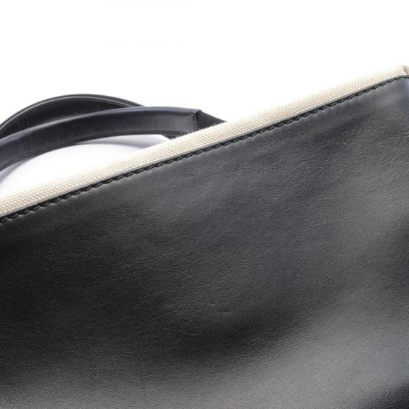 Balenciaga Blue Hippo S Tote Bag Canvas Leather White Black - Picture 6 of 7